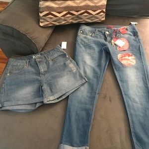 size 6 slim fit shorts & size 7 jeans slim fit!